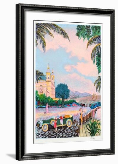 Villegiature Sur la Cote Dazur-Ramon Dilley-Framed Limited Edition