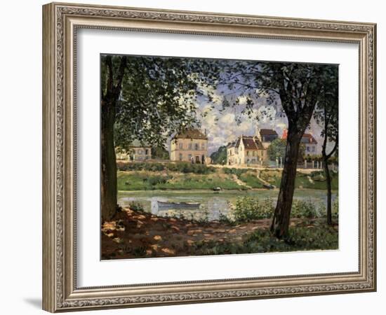 Villeneuve-La-Garenne (Village on the Sein), 1872-Alfred Sisley-Framed Giclee Print