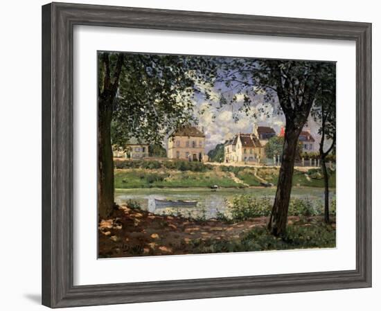 Villeneuve-La-Garenne (Village on the Sein), 1872-Alfred Sisley-Framed Giclee Print