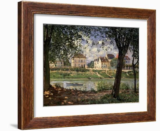 Villeneuve-La-Garenne (Village on the Sein), 1872-Alfred Sisley-Framed Giclee Print