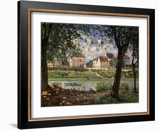 Villeneuve-La-Garenne (Village on the Sein), 1872-Alfred Sisley-Framed Giclee Print