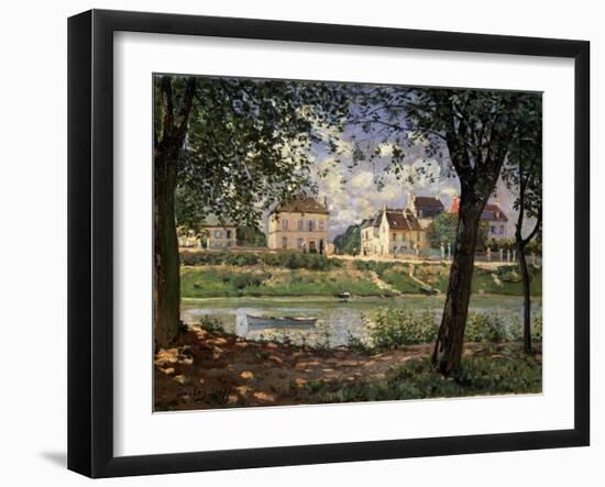 Villeneuve-La-Garenne (Village on the Sein), 1872-Alfred Sisley-Framed Giclee Print