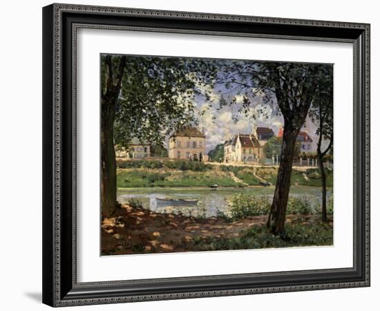 Villeneuve-La-Garenne (Village on the Sein), 1872-Alfred Sisley-Framed Giclee Print