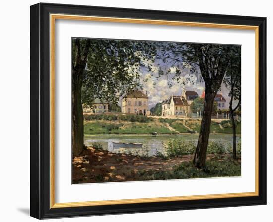 Villeneuve-La-Garenne (Village on the Sein), 1872-Alfred Sisley-Framed Giclee Print