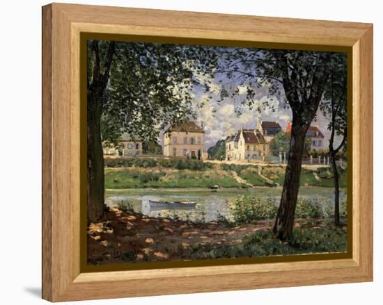 Villeneuve-La-Garenne (Village on the Sein), 1872-Alfred Sisley-Framed Premier Image Canvas