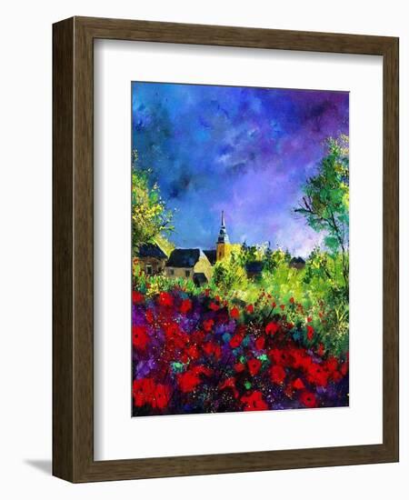 villers red poppies-Pol Ledent-Framed Art Print