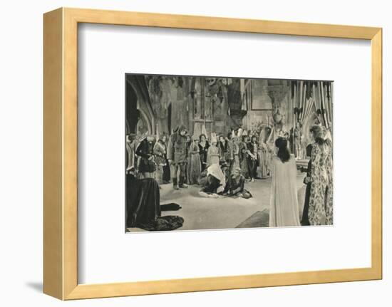 'Villon (John Barrymore) threatened with death by Louis XI', 1927-Unknown-Framed Photographic Print