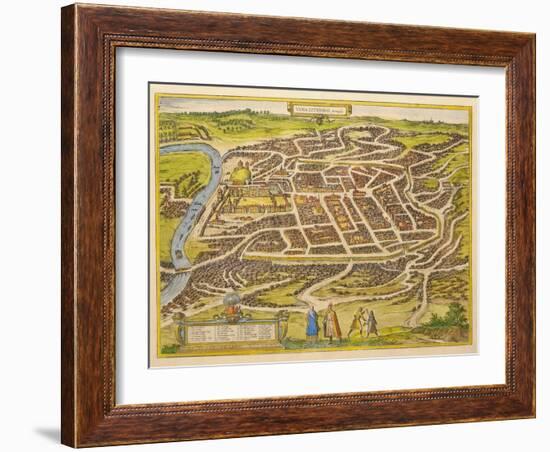 Vilnius (From Urbium Praecipuarum Mundi Theatrum Quintum by Georg Brau), 1580s-Frans Hogenberg-Framed Giclee Print