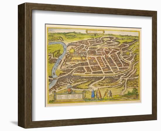 Vilnius (From Urbium Praecipuarum Mundi Theatrum Quintum by Georg Brau), 1580s-Frans Hogenberg-Framed Giclee Print