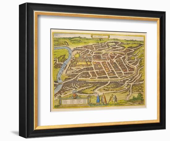 Vilnius (From Urbium Praecipuarum Mundi Theatrum Quintum by Georg Brau), 1580s-Frans Hogenberg-Framed Giclee Print