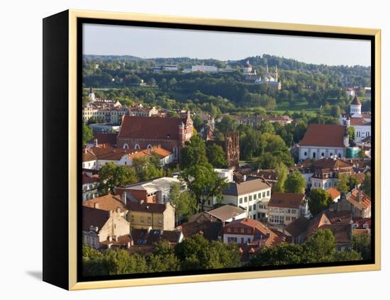 Vilniusview over the Old Town, Lithuania-Gavin Hellier-Framed Premier Image Canvas