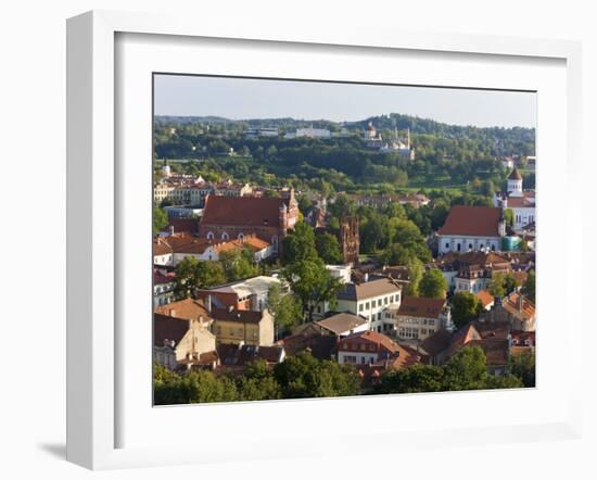 Vilniusview over the Old Town, Lithuania-Gavin Hellier-Framed Photographic Print
