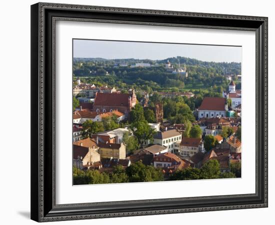 Vilniusview over the Old Town, Lithuania-Gavin Hellier-Framed Photographic Print