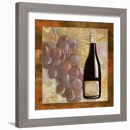 Vin Blanc Wine Grapes-Megan Aroon Duncanson-Framed Art Print