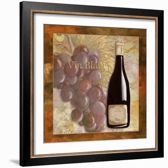 Vin Blanc Wine Grapes-Megan Aroon Duncanson-Framed Art Print