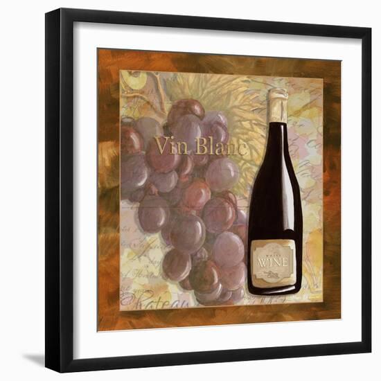 Vin Blanc Wine Grapes-Megan Aroon Duncanson-Framed Art Print