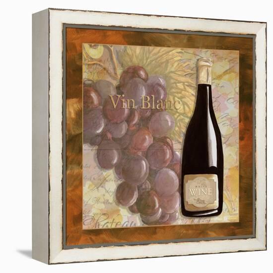 Vin Blanc Wine Grapes-Megan Aroon Duncanson-Framed Stretched Canvas