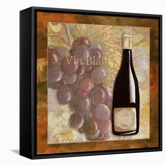 Vin Blanc Wine Grapes-Megan Aroon Duncanson-Framed Stretched Canvas