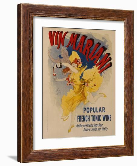 Vin Mariani-Jules Chéret-Framed Giclee Print