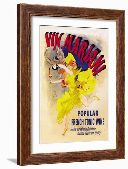 Vin Mariani-Jules Chéret-Framed Art Print