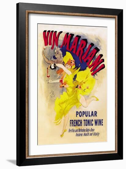 Vin Mariani-Jules Chéret-Framed Art Print