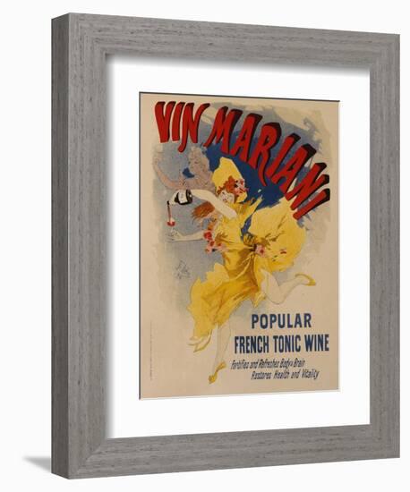 Vin Mariani-Jules Chéret-Framed Giclee Print