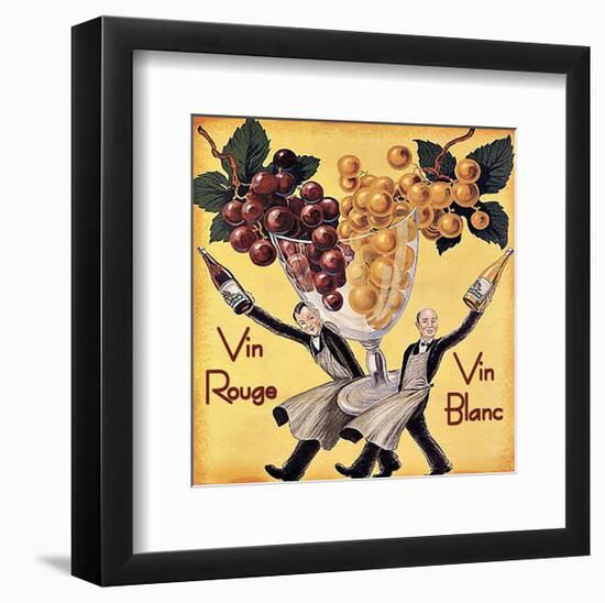 Vin Rouge Vin Blanc-Kate Ward Thacker-Framed Giclee Print