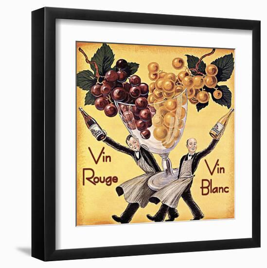 Vin Rouge Vin Blanc-Kate Ward Thacker-Framed Giclee Print