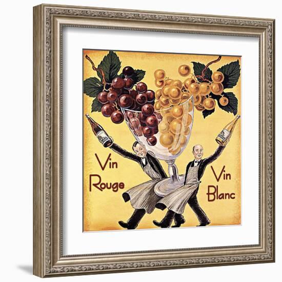 Vin Rouge Vin Blanc-Kate Ward Thacker-Framed Giclee Print