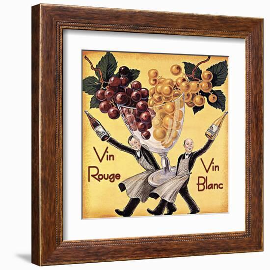 Vin Rouge Vin Blanc-Kate Ward Thacker-Framed Giclee Print