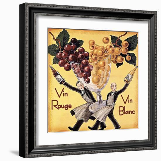 Vin Rouge Vin Blanc-Kate Ward Thacker-Framed Giclee Print