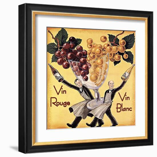 Vin Rouge Vin Blanc-Kate Ward Thacker-Framed Giclee Print