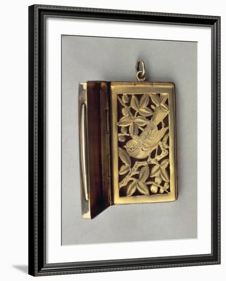 Vinaigrette, Silver Fragrance Tin with Vegetable and Zoomorphic Decoration-null-Framed Giclee Print