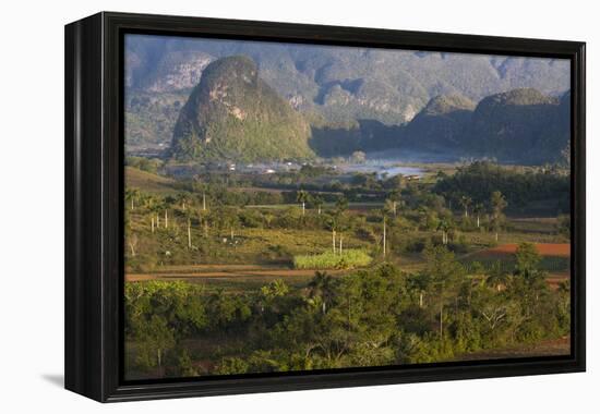 Vinales Valley, UNESCO World Heritage Site, Bathed in Early Morning Sunlight-Lee Frost-Framed Premier Image Canvas