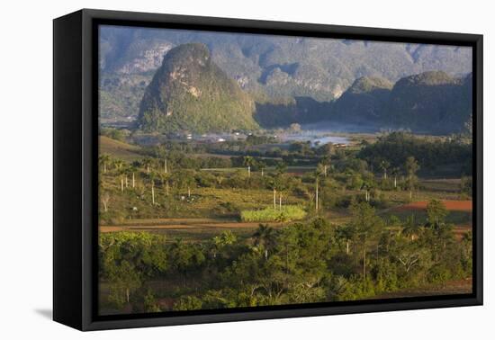 Vinales Valley, UNESCO World Heritage Site, Bathed in Early Morning Sunlight-Lee Frost-Framed Premier Image Canvas