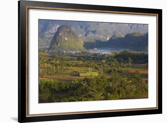 Vinales Valley, UNESCO World Heritage Site, Bathed in Early Morning Sunlight-Lee Frost-Framed Photographic Print