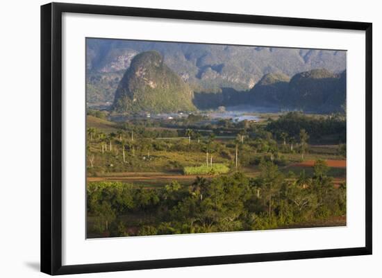 Vinales Valley, UNESCO World Heritage Site, Bathed in Early Morning Sunlight-Lee Frost-Framed Photographic Print