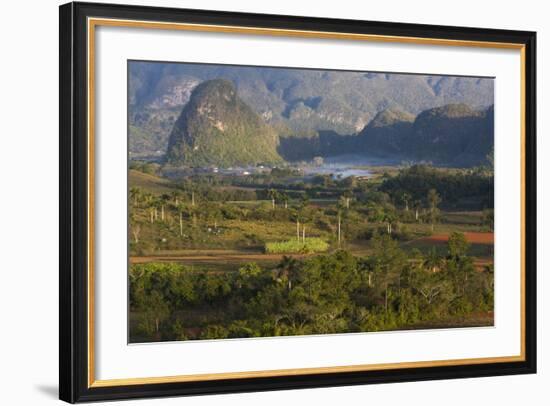 Vinales Valley, UNESCO World Heritage Site, Bathed in Early Morning Sunlight-Lee Frost-Framed Photographic Print