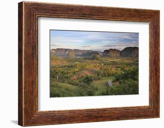 Vinales Valley, UNESCO World Heritage Site, Bathed in Early Morning Sunlight-Lee Frost-Framed Photographic Print