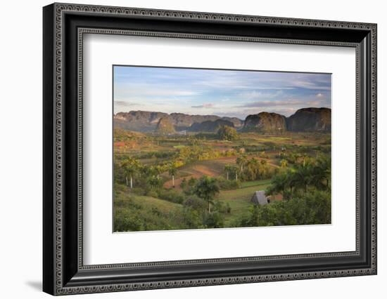 Vinales Valley, UNESCO World Heritage Site, Bathed in Early Morning Sunlight-Lee Frost-Framed Photographic Print