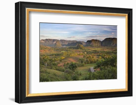 Vinales Valley, UNESCO World Heritage Site, Bathed in Early Morning Sunlight-Lee Frost-Framed Photographic Print