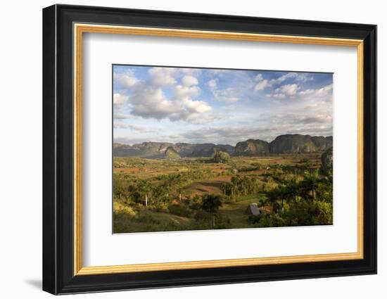 Vinales Valley, UNESCO World Heritage Site, Bathed in Early Morning Sunlight-Lee Frost-Framed Photographic Print