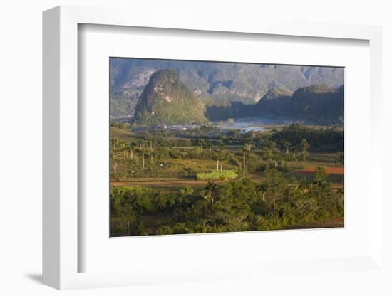 Vinales Valley, UNESCO World Heritage Site, Bathed in Early Morning Sunlight-Lee Frost-Framed Premium Photographic Print