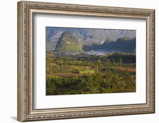 Vinales Valley, UNESCO World Heritage Site, Bathed in Early Morning Sunlight-Lee Frost-Framed Photographic Print