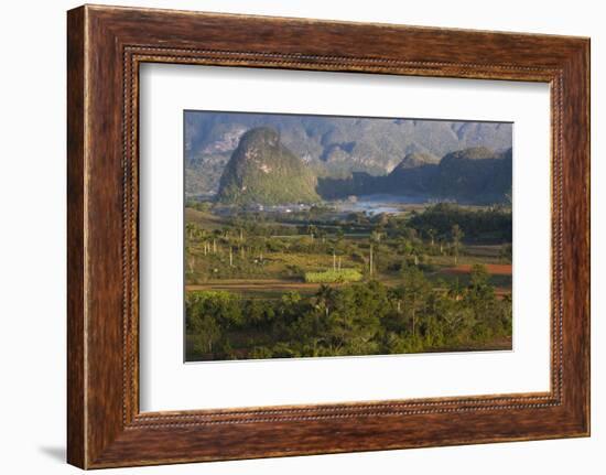 Vinales Valley, UNESCO World Heritage Site, Bathed in Early Morning Sunlight-Lee Frost-Framed Photographic Print