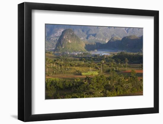 Vinales Valley, UNESCO World Heritage Site, Bathed in Early Morning Sunlight-Lee Frost-Framed Photographic Print