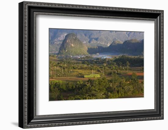 Vinales Valley, UNESCO World Heritage Site, Bathed in Early Morning Sunlight-Lee Frost-Framed Photographic Print