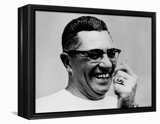 Vince Lombardi Coach of the Green Bay Packers Football Team in 1967-null-Framed Stretched Canvas