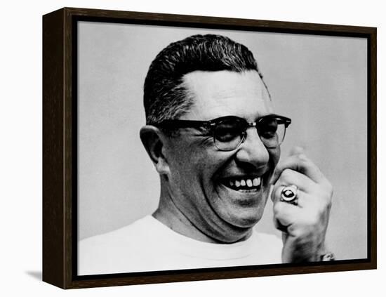 Vince Lombardi Coach of the Green Bay Packers Football Team in 1967-null-Framed Stretched Canvas