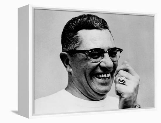 Vince Lombardi Coach of the Green Bay Packers Football Team in 1967-null-Framed Stretched Canvas